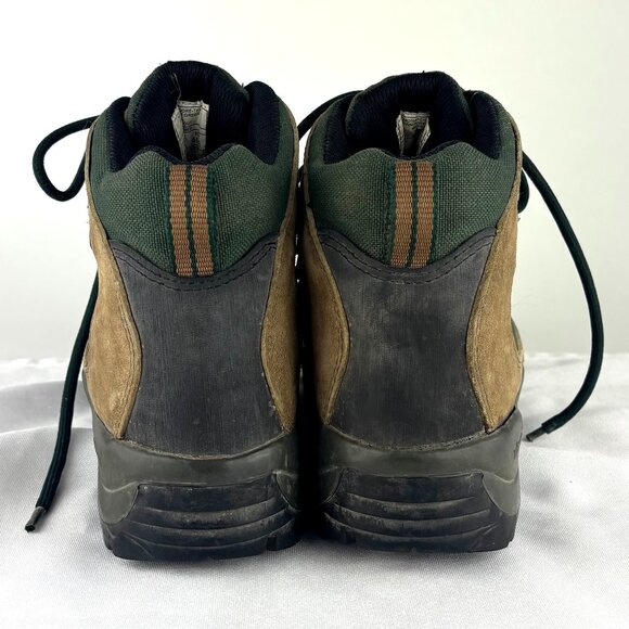 Merrell & REI Monarch Gore-Tex Hiking Boots Brown/Forest Green Waterproof Vibram - Picture 7 of 13